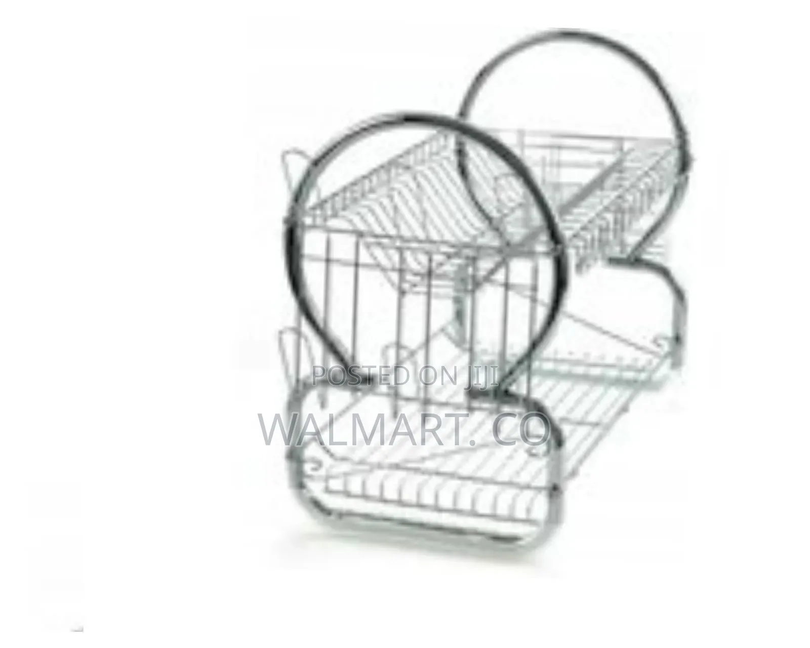 2 Tier Steel Plate Dish Draining Drying Rack