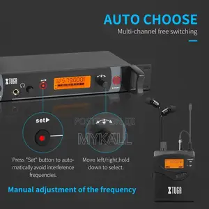 Xtuga Rw2080 Half Metal in-Ear Monitor Wireless System