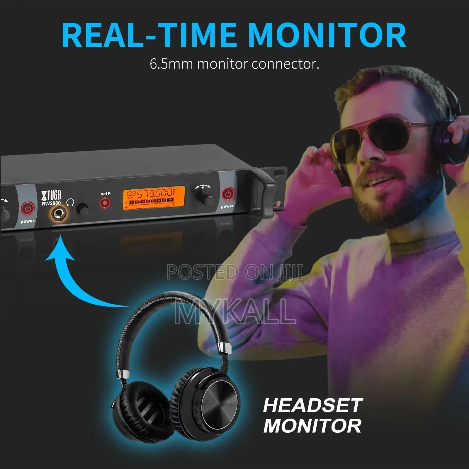 Xtuga Rw2080 Half Metal in-Ear Monitor Wireless System