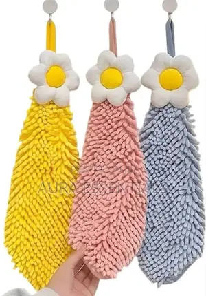 3pcs Chenille Hand Towel