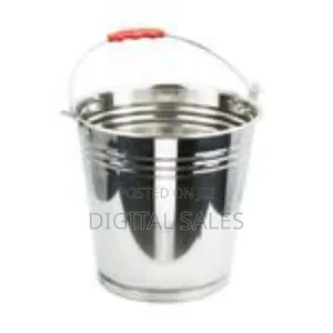 10l Stainless Steel Water Milk Bucket Dairy Pail, Silver
