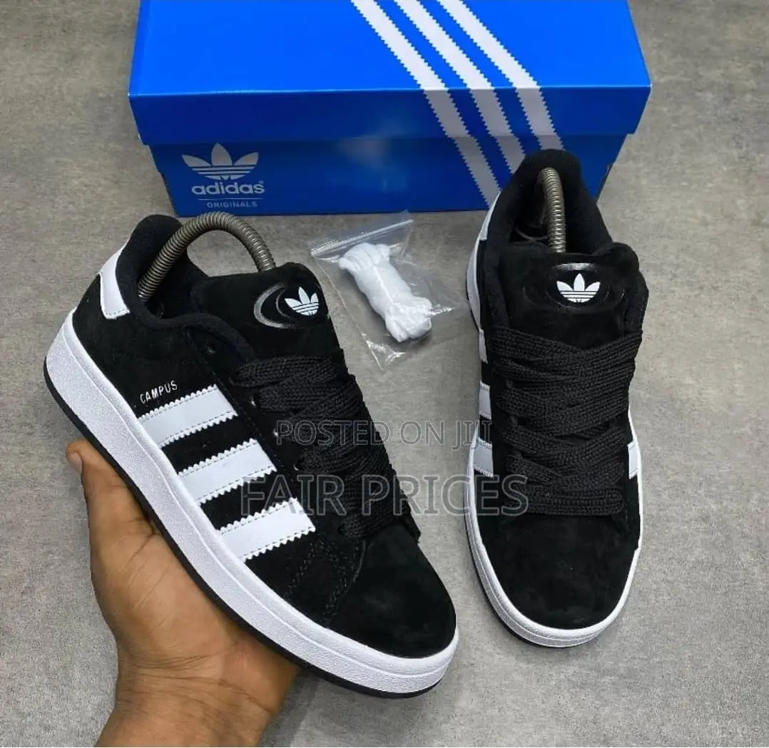 Black White Adidas Campus for Men and Women 40-45