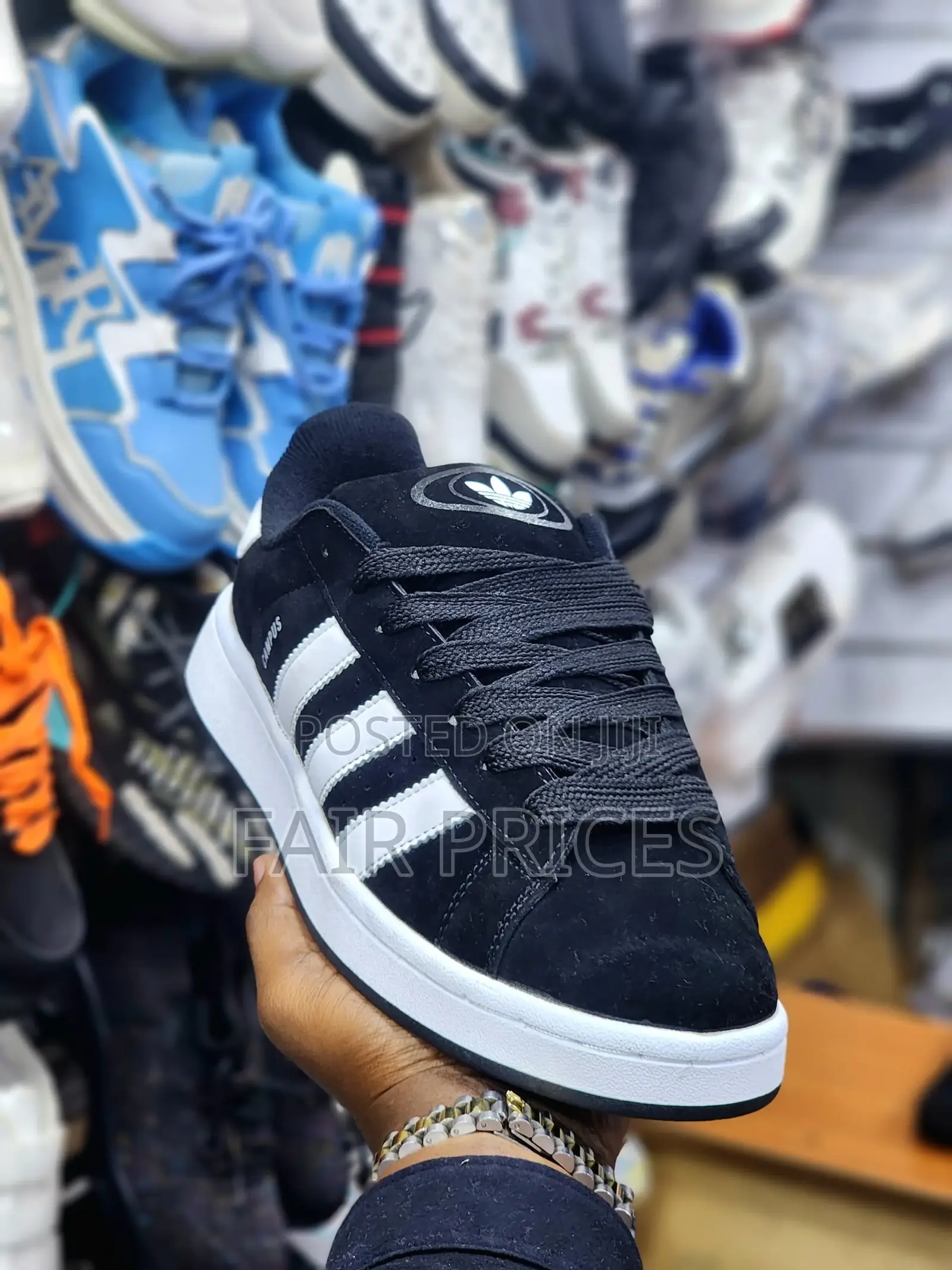 Black White Adidas Campus for Men and Women 40-45