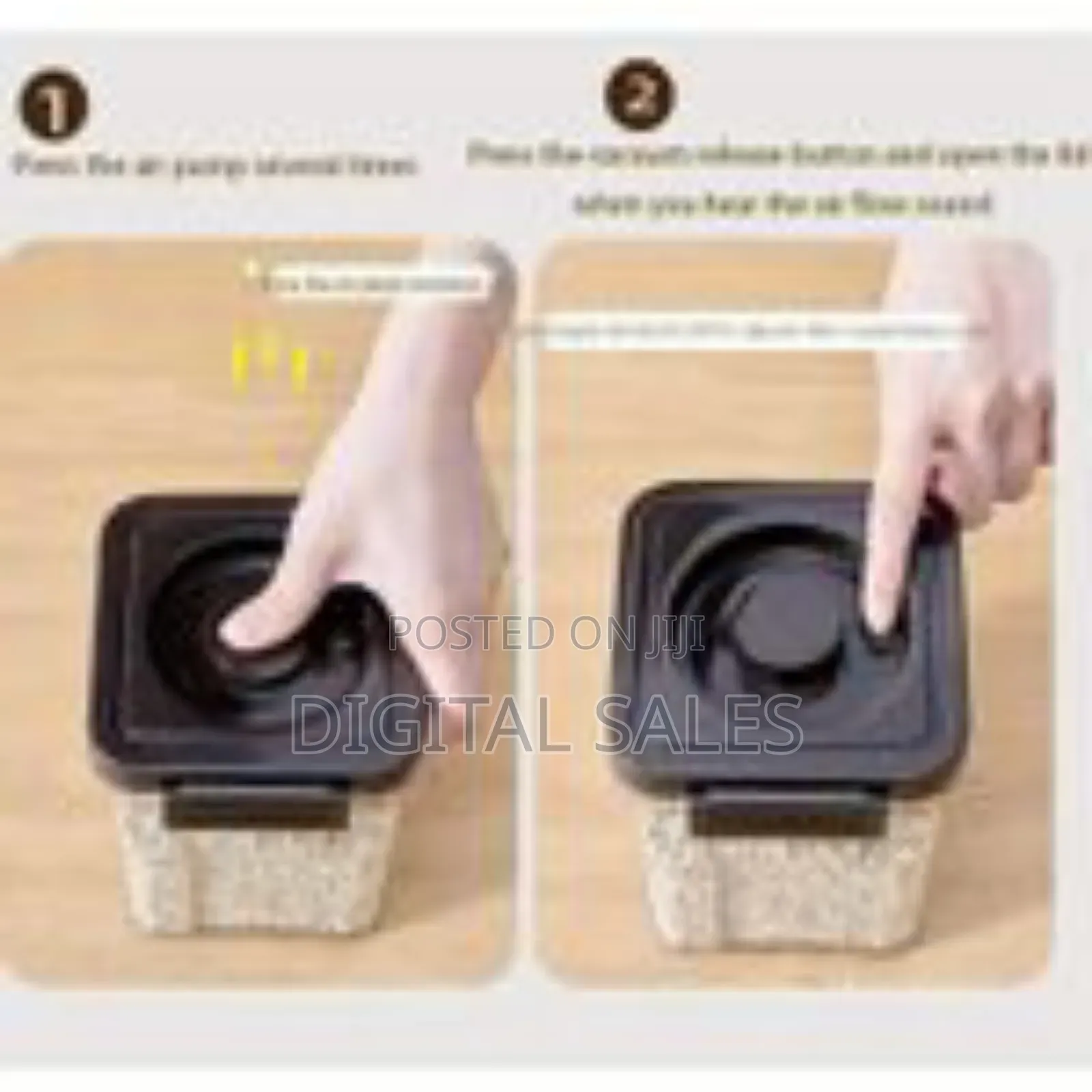 5 Piece Simple Vacuum Storage Tank Cereals Storage Box,Airtight Food