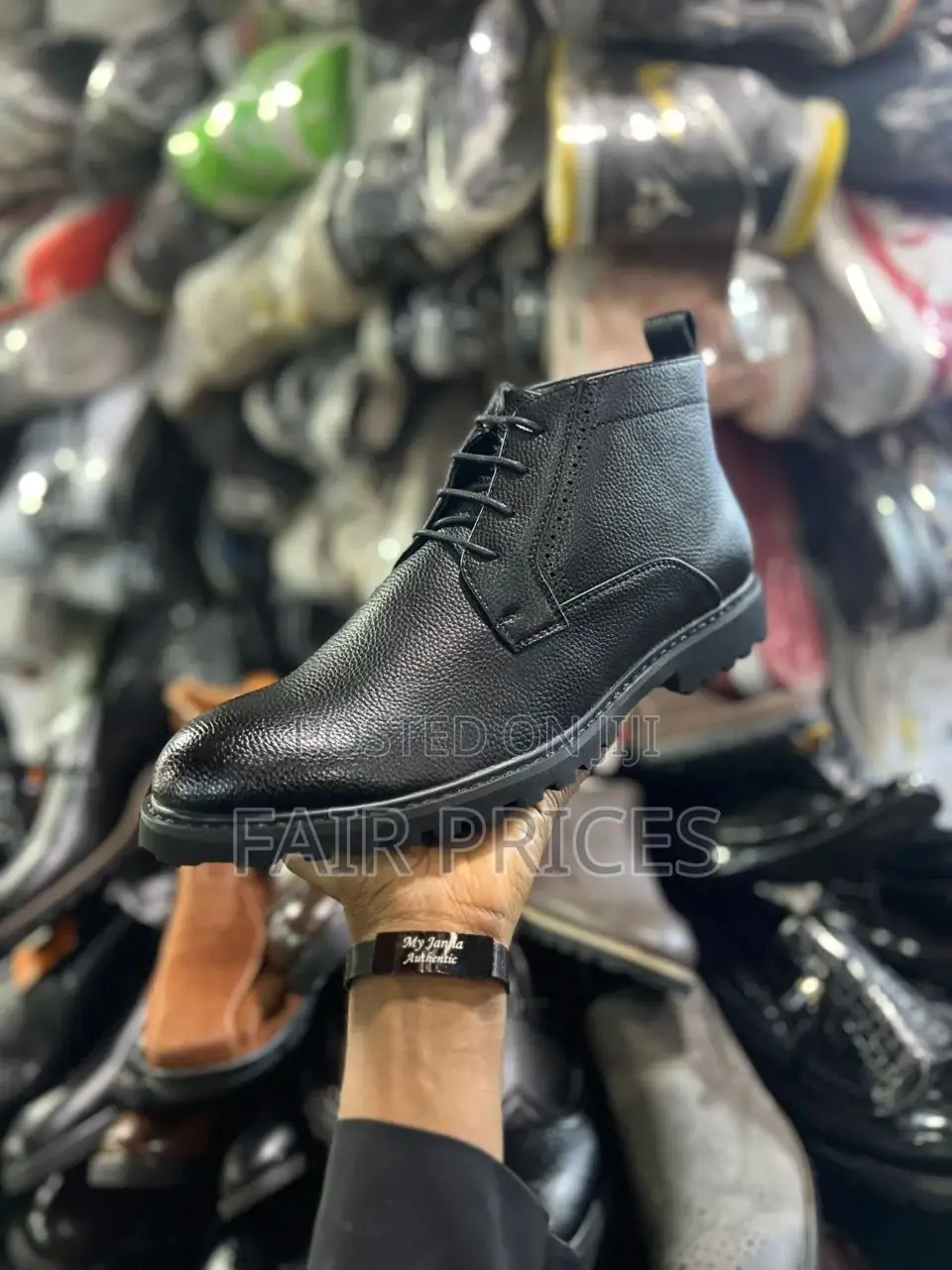 Classic Leather Boot Shinny Black 40-45