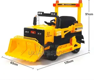 Childrens 12v Battery Powered Sit-on Bulldozer With Scoop