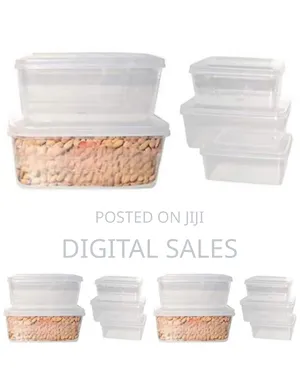 5 Pc Airtight Food Storage Containers Tins With Lids,Multi-Colour