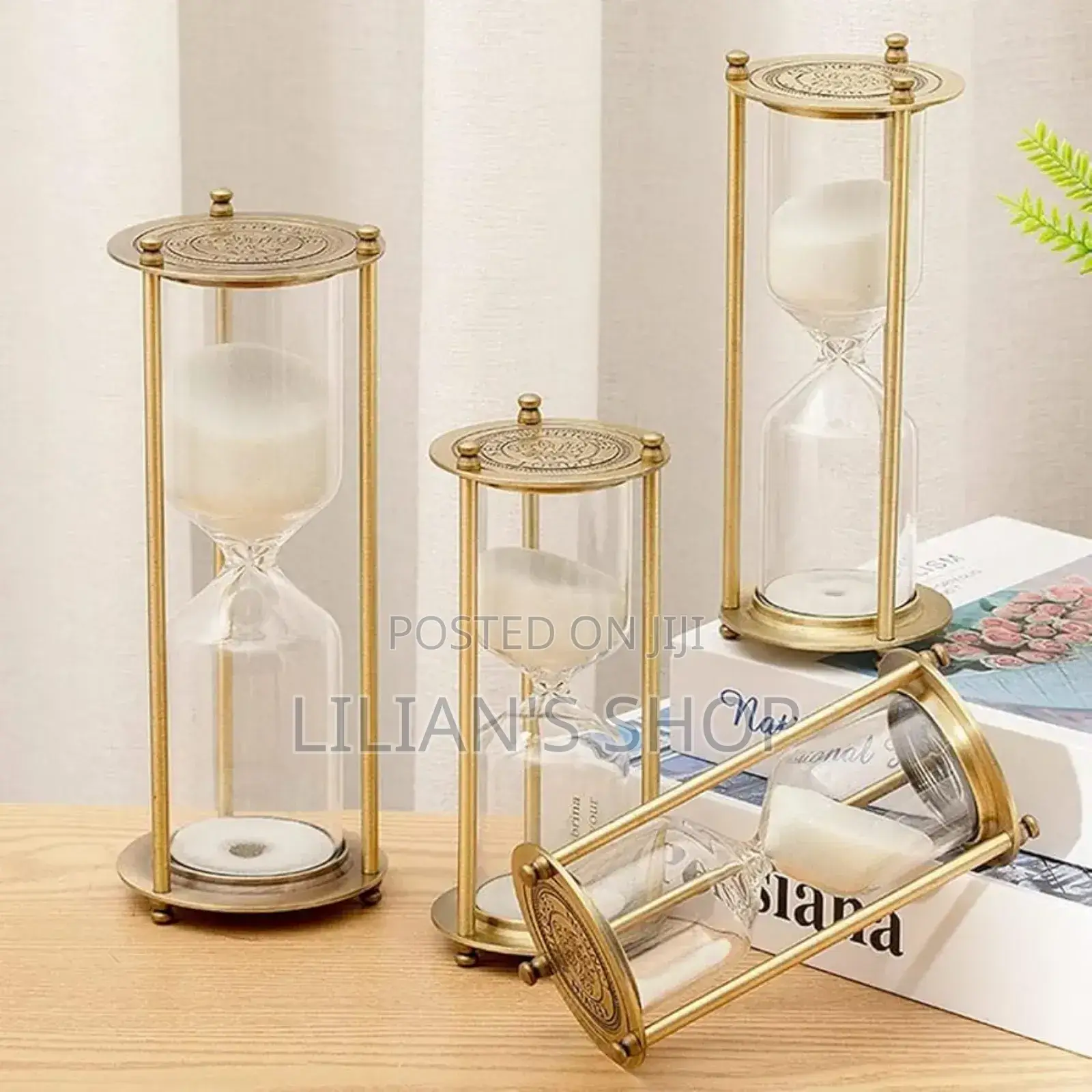 Decorative Gold Hourglass Timer