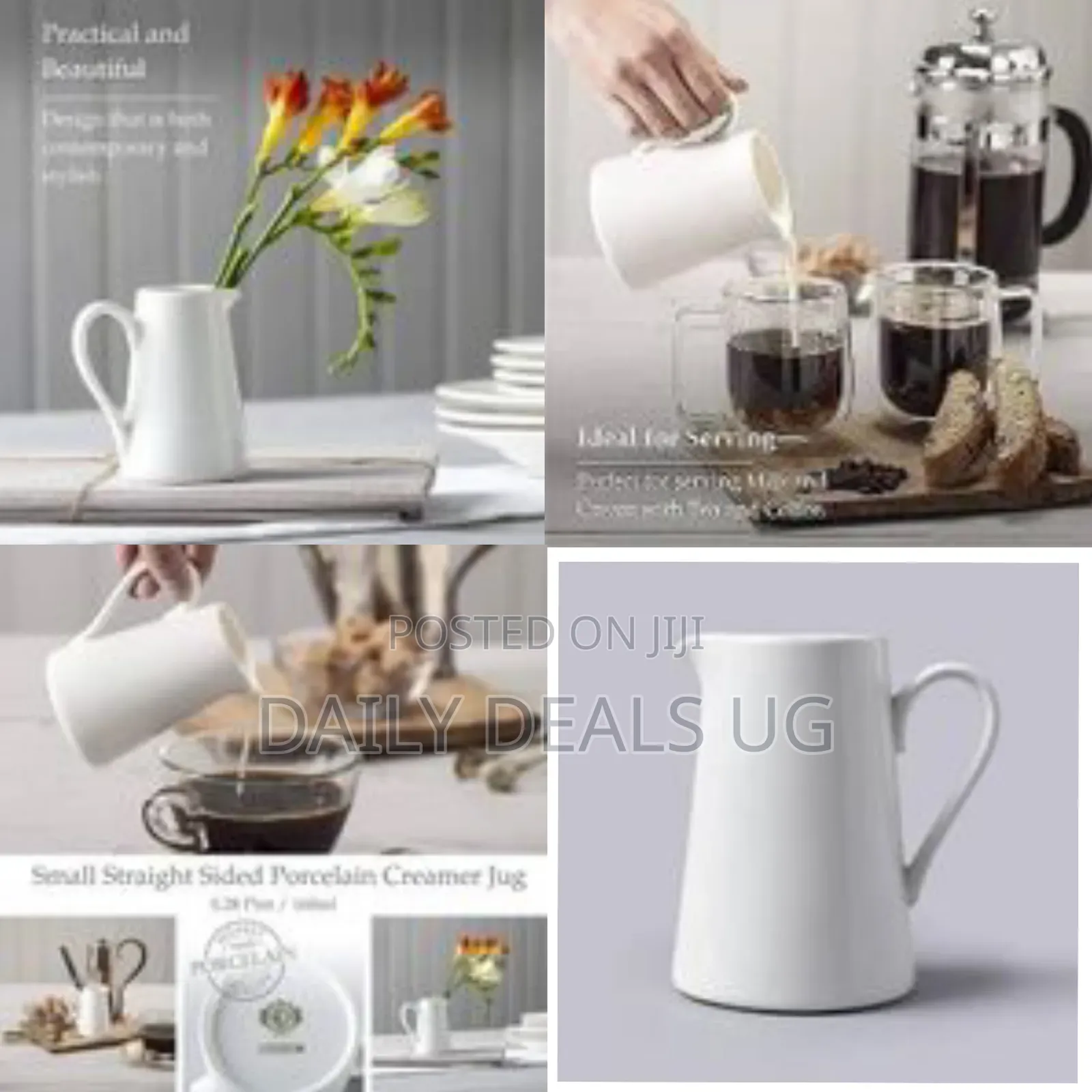 500 Ml Mini Ceramic Milk Jug Sauces Pot Flower Vase Gravy Bowl Gravy
