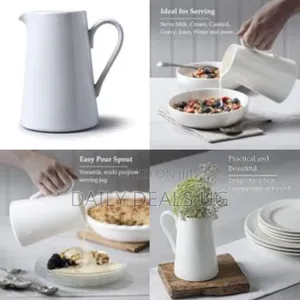 500 Ml Mini Ceramic Milk Jug Sauces Pot Flower Vase Gravy Bowl Gravy