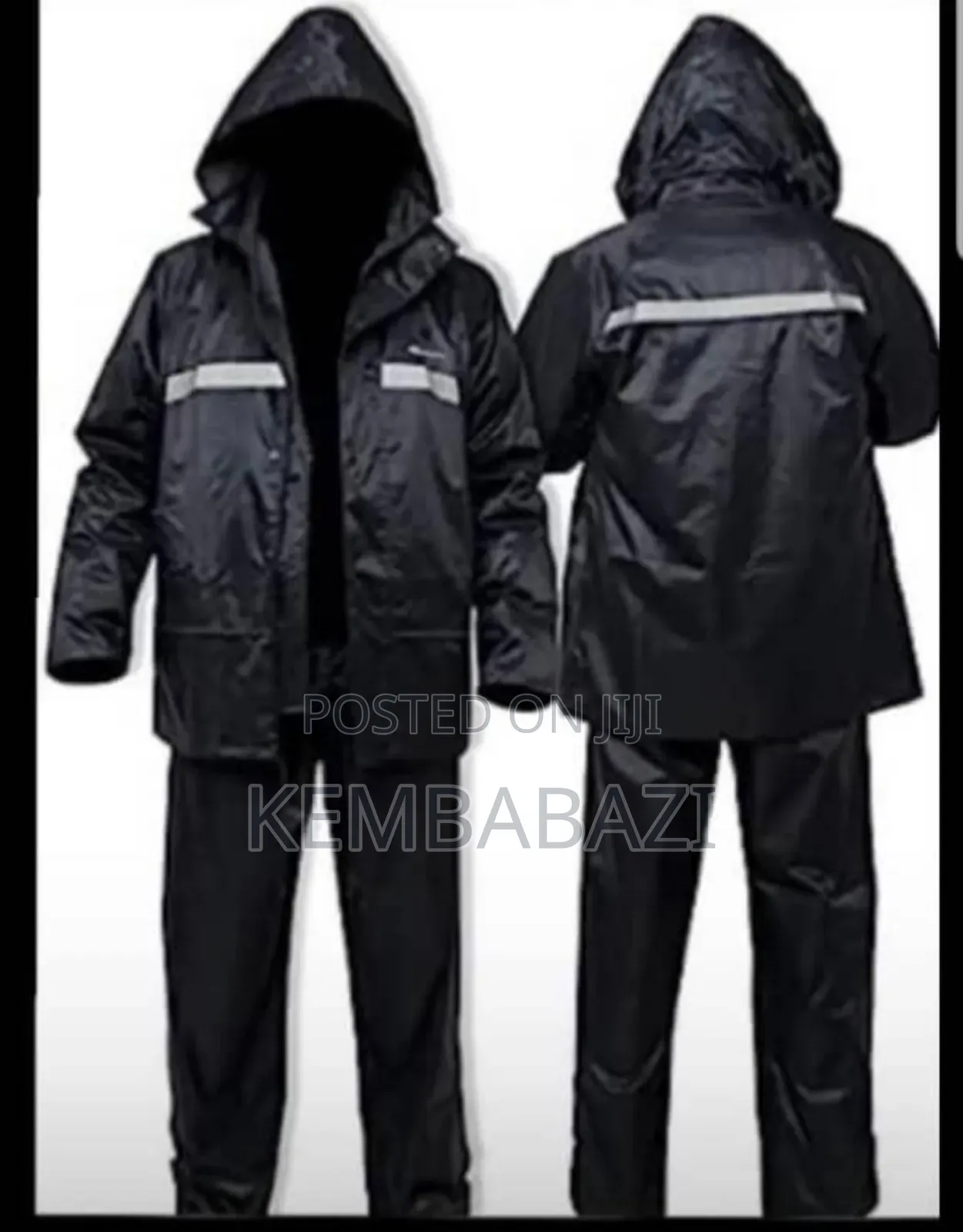 Black Waterproof Rain Suit