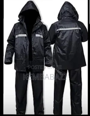Black Waterproof Rain Suit