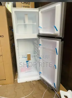 Chiq 180 Liters Double Door Refrigerator Silver