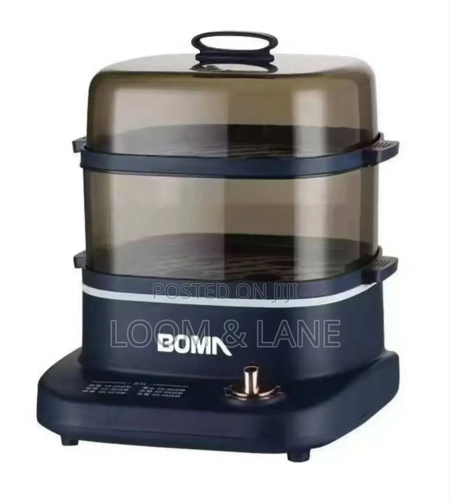 Boma 2 Level Square Electric Food Cooking Steamer Pot With Display