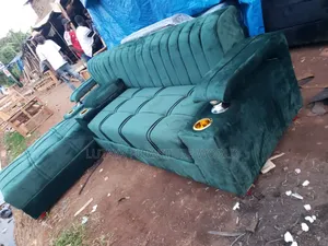 Comfortable L Shaped Sofa Is for Sale in Green Color