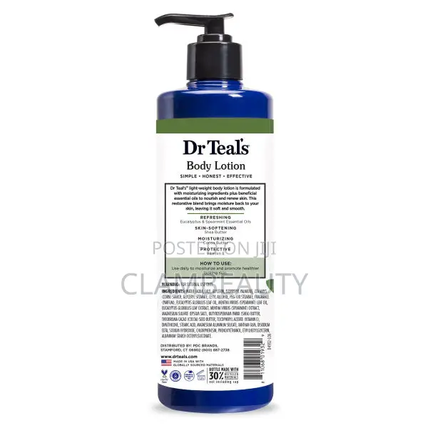 Dr Teal's Body Lotion With Eucalyptus Spearmint Essential Oils