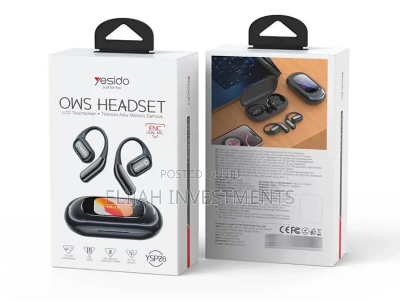 Yesido Ysp26 Enc Noise Reduction Ear-Hook Open Ows Bluetooth Earphone