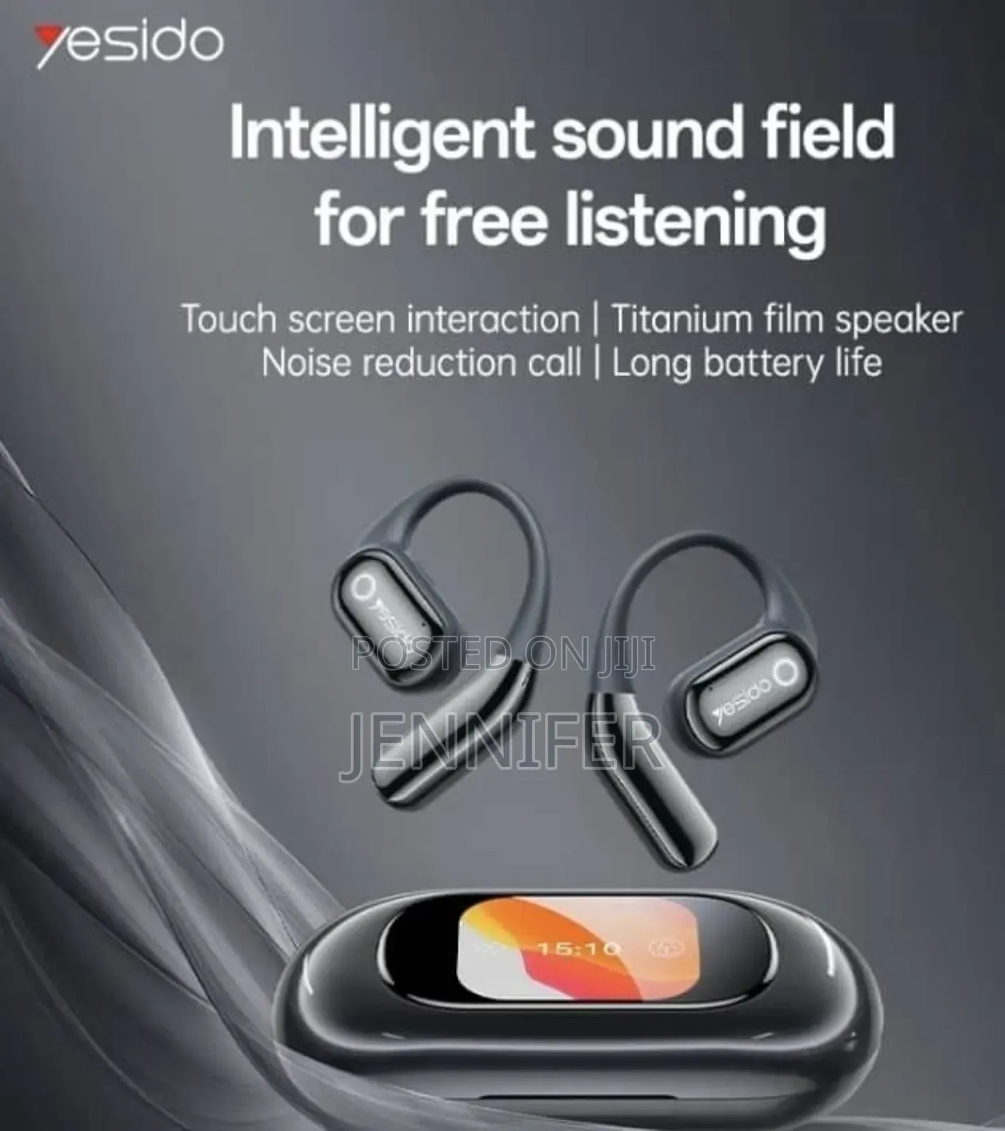 Yesido Ysp26 Enc Noise Reduction Ear-Hook Open Ows Bluetooth Earphone
