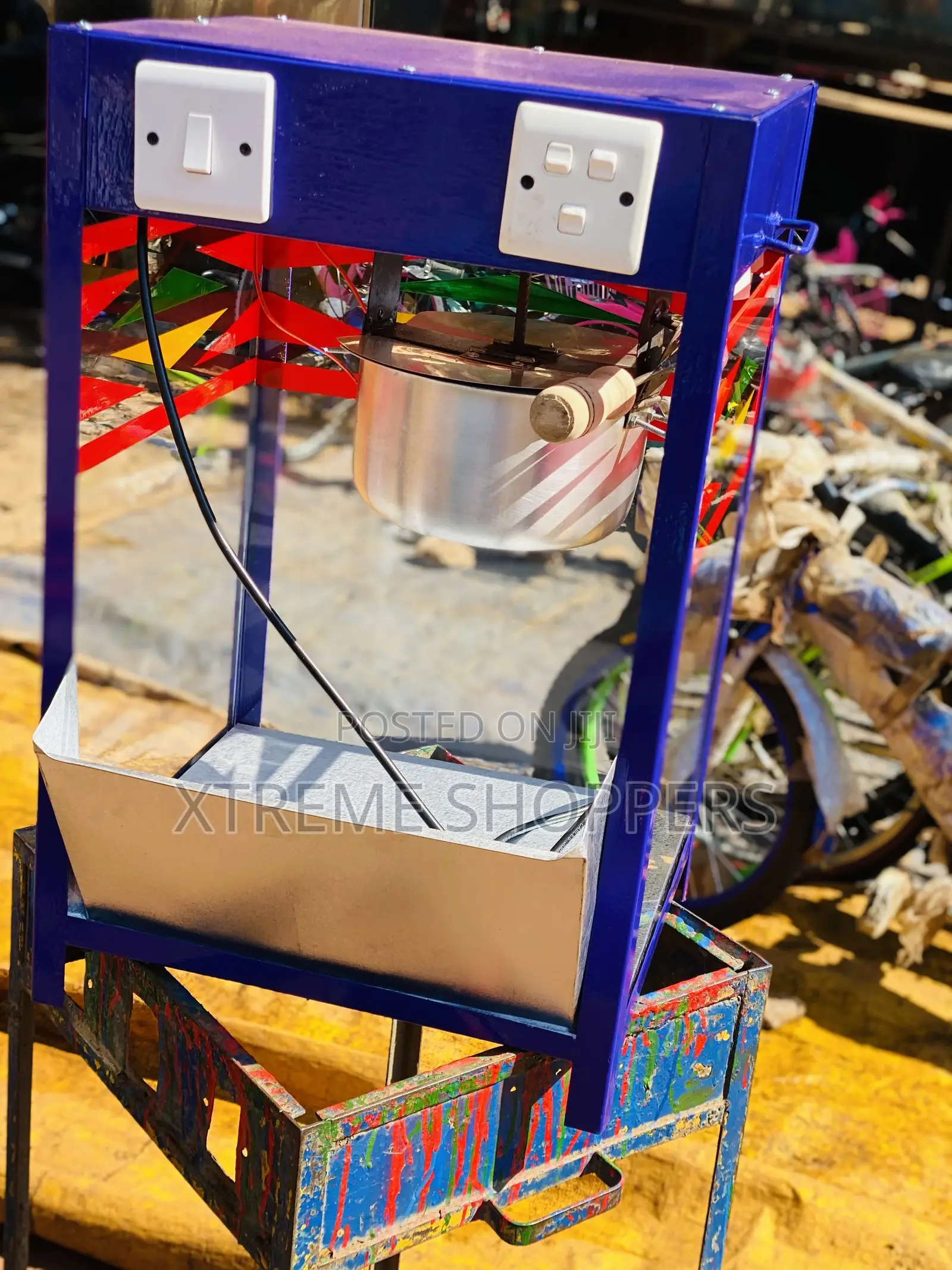 High Quality Productivity/Popcorn Machine /Electric Machine / Blue