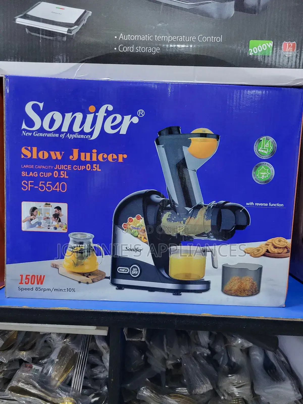 Sonifer Slow Juicer With Reversed Function Machine
