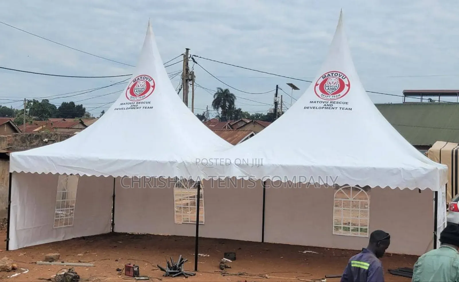 Well Branded 100seater Tent Canopy With 3 Flaps