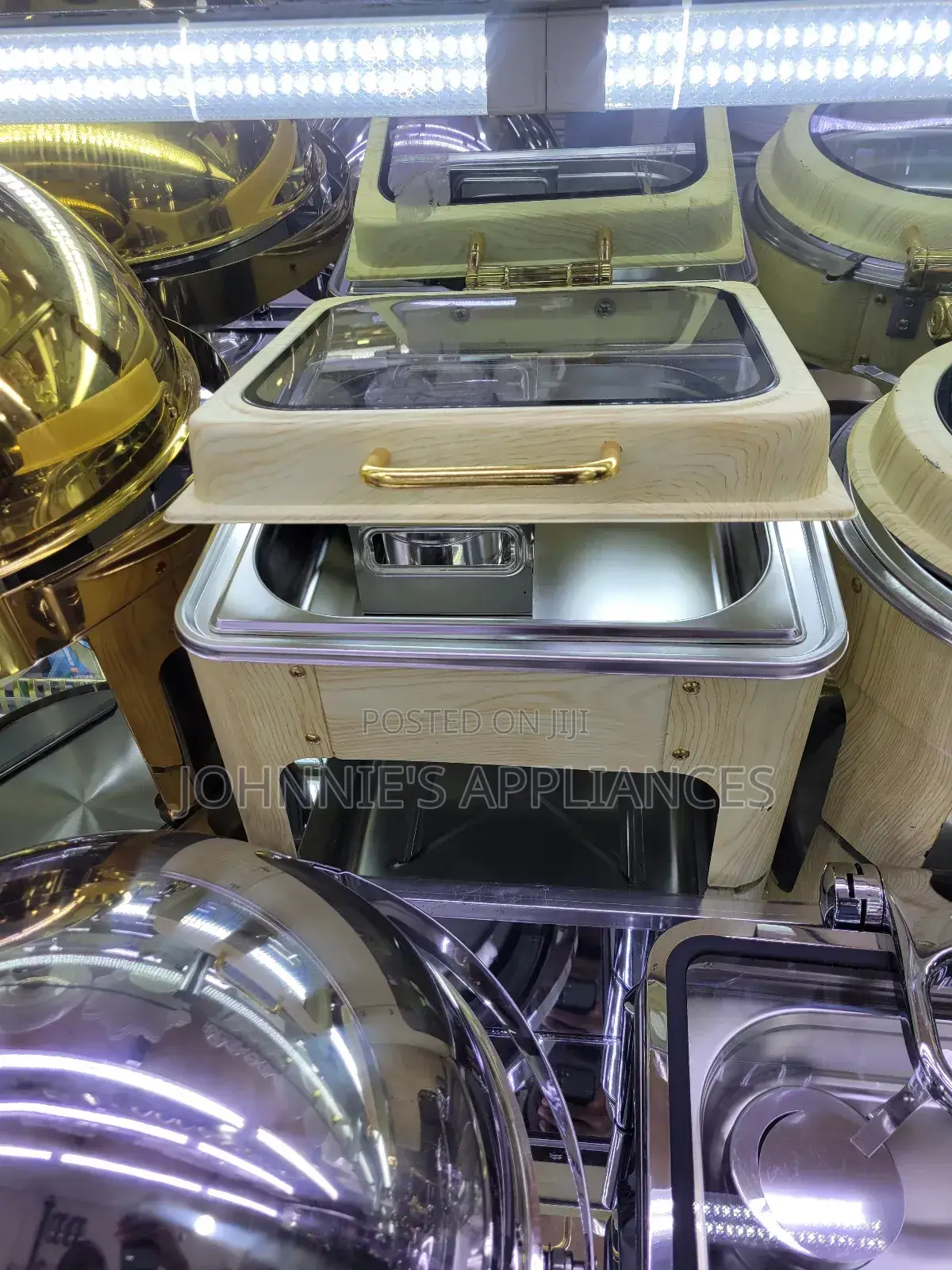 Multi Function Chafing Dishes or Food Warmers Stainless Steel Pans