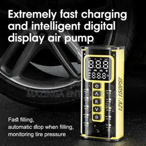12v Portable Tire Inflator Pump WTH Digital Display Air Compressor