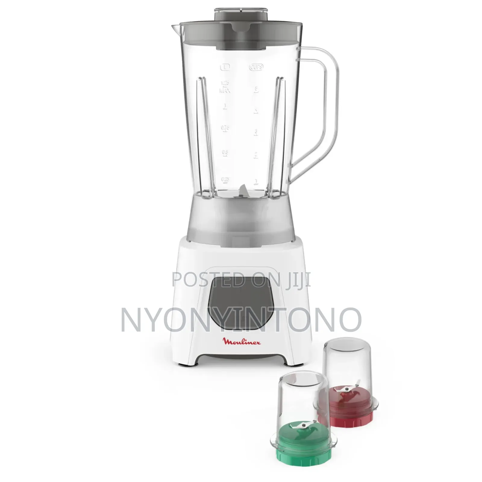 Moulinex 3 in 1 Blender With Grinder and Chopper Lm2bb3127