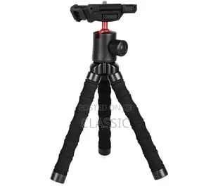 Porodo Table Tripod With Phone Holder - Black