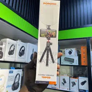 Porodo Table Tripod With Phone Holder - Black