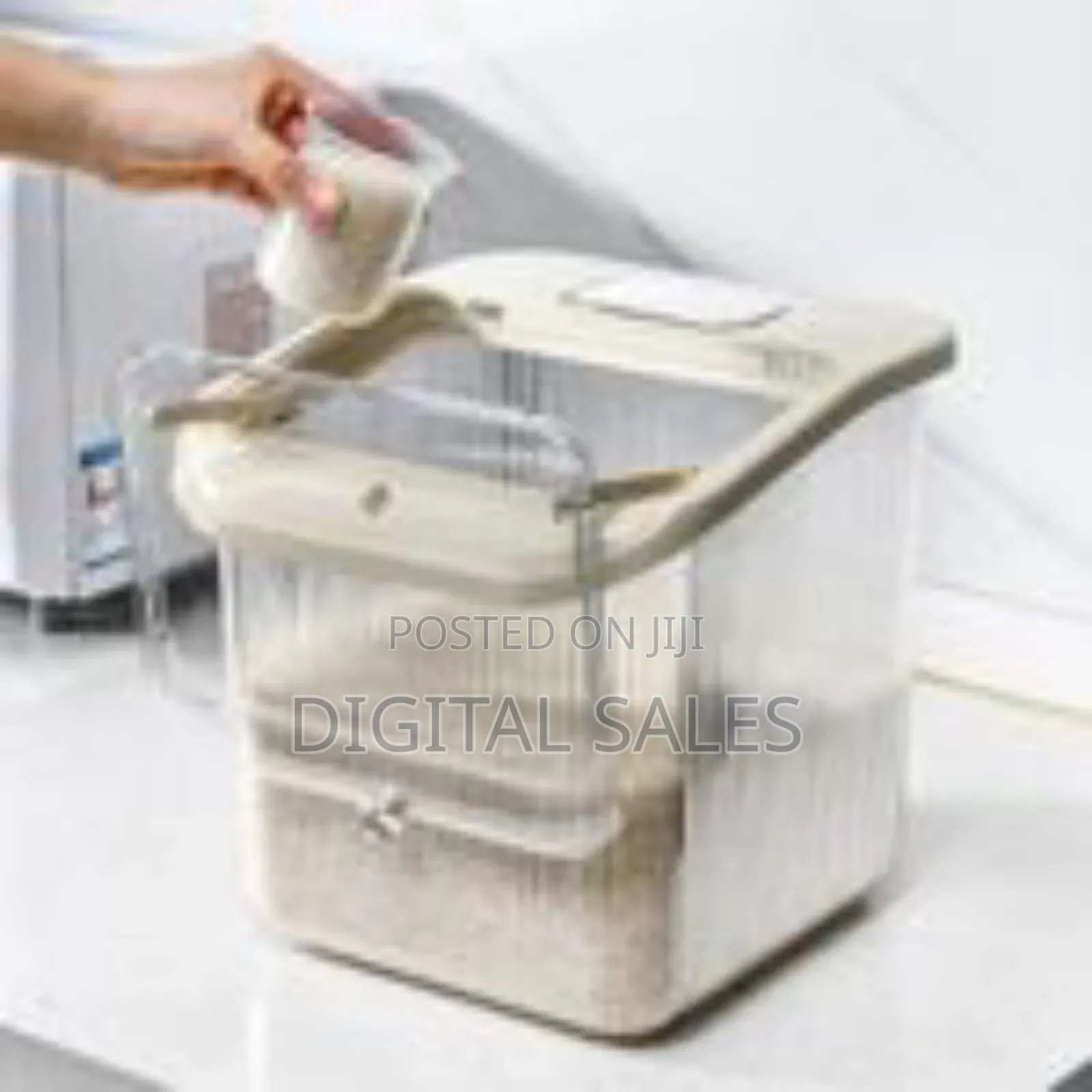 10 Litre Dry Food Dispenser Container Flip Transparent Kitchen Sealed