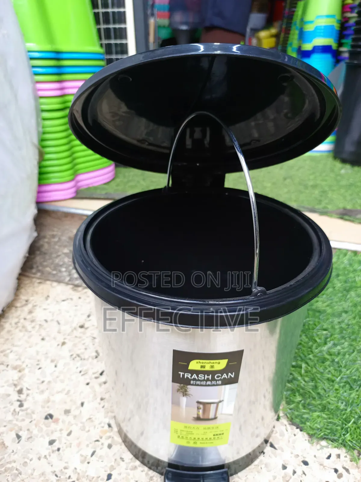 Zhensheng Brand Pedal-Operated Trash Can. 9l