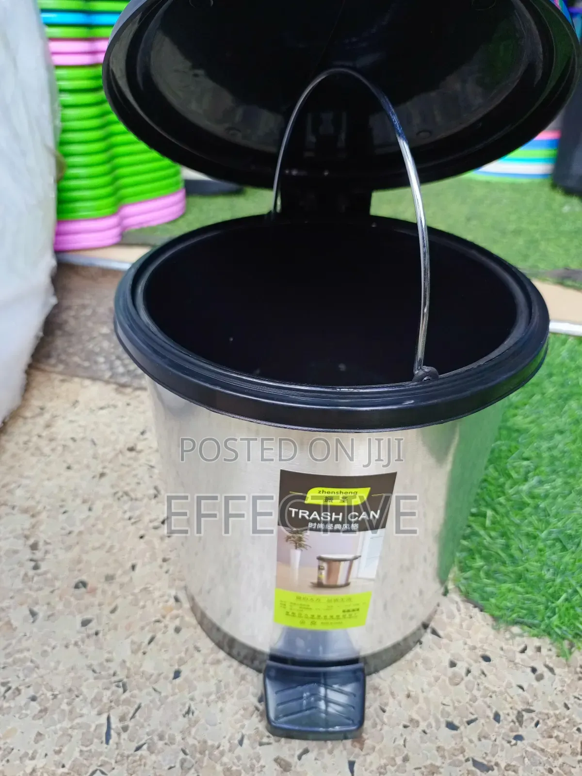 Zhensheng Brand Pedal-Operated Trash Can. 9l