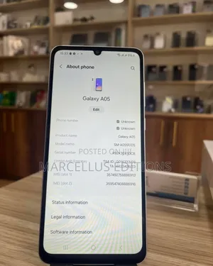 New Samsung Galaxy A05 128 GB White