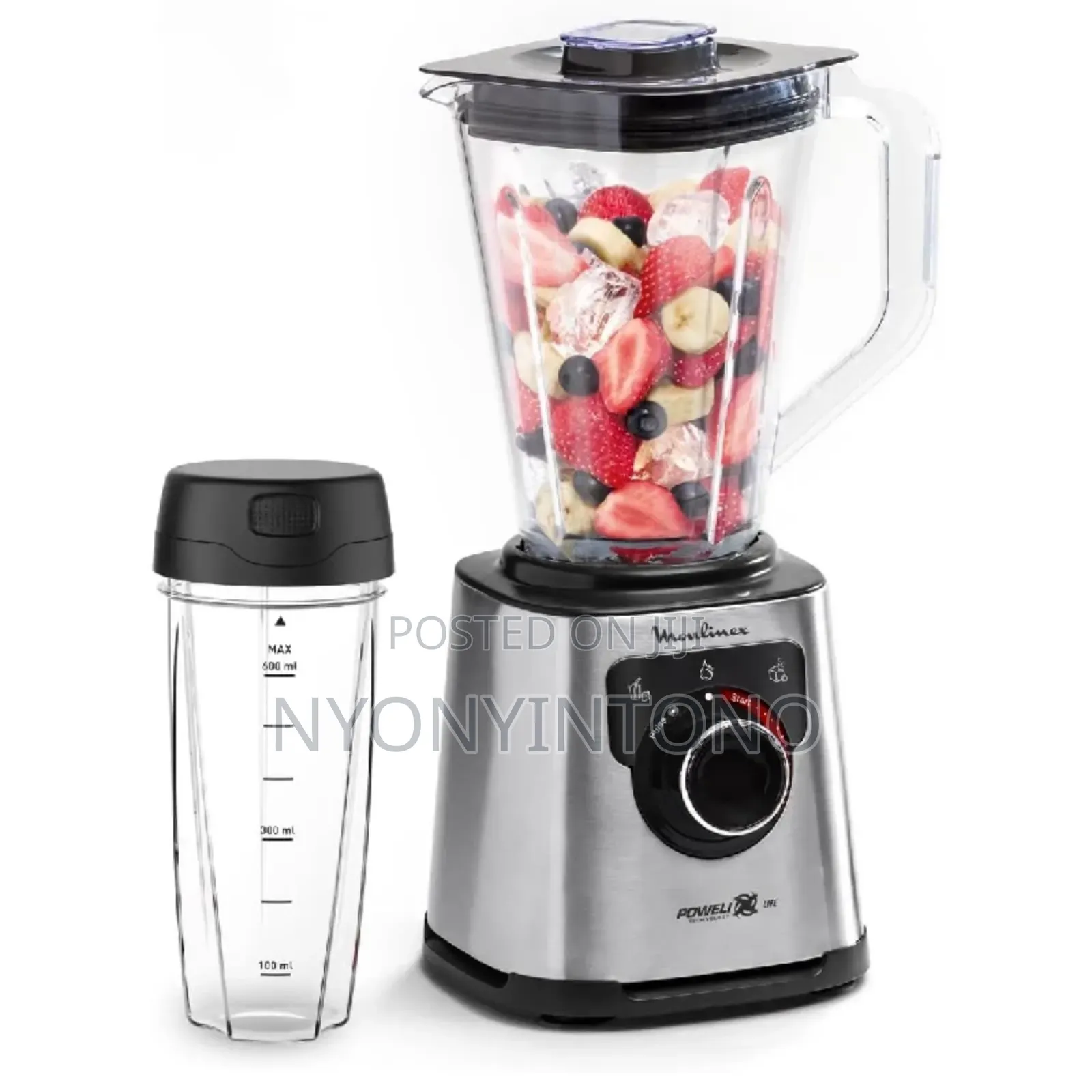 Moulinex 1200w Juice Smoothie Blender With a to Go Bottle Lm88hd27
