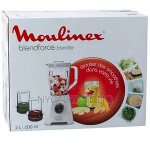 Moulinex 3-in-1 600w Blender With 2 Attachments Lm423127
