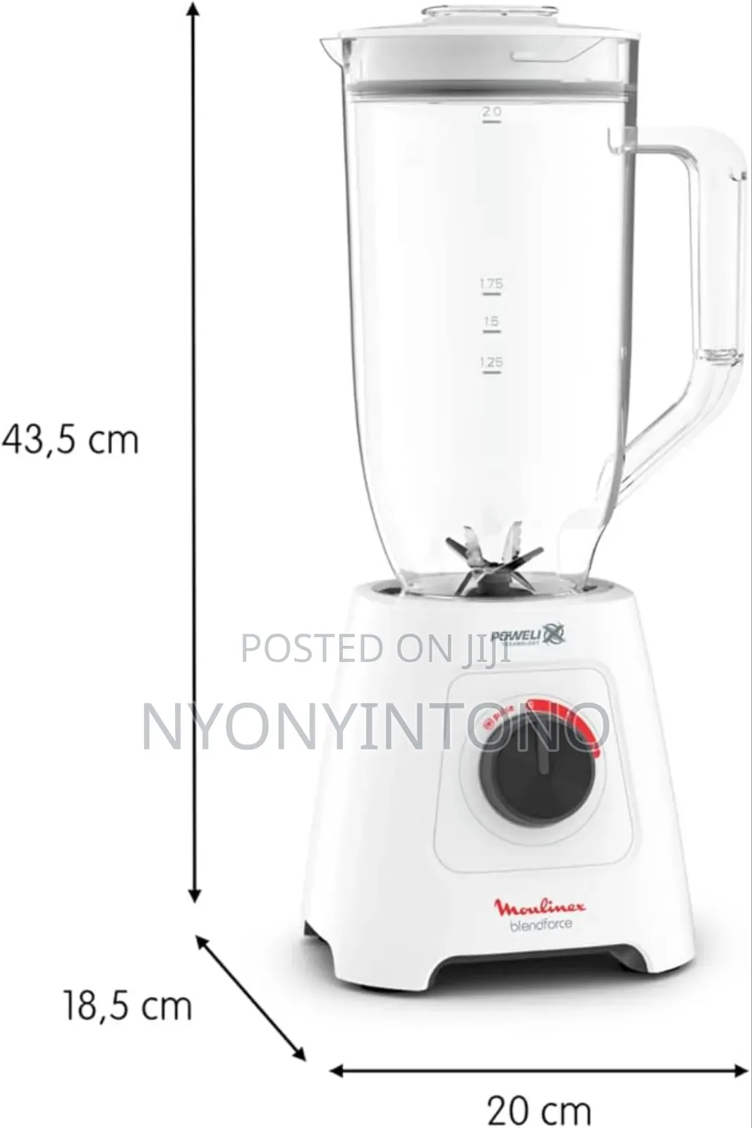 Moulinex 600w 2.8l Heavy-Duty Blender Lm458127