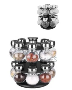 16pc Revolving Jar Kitchen Herbs Spice Rack