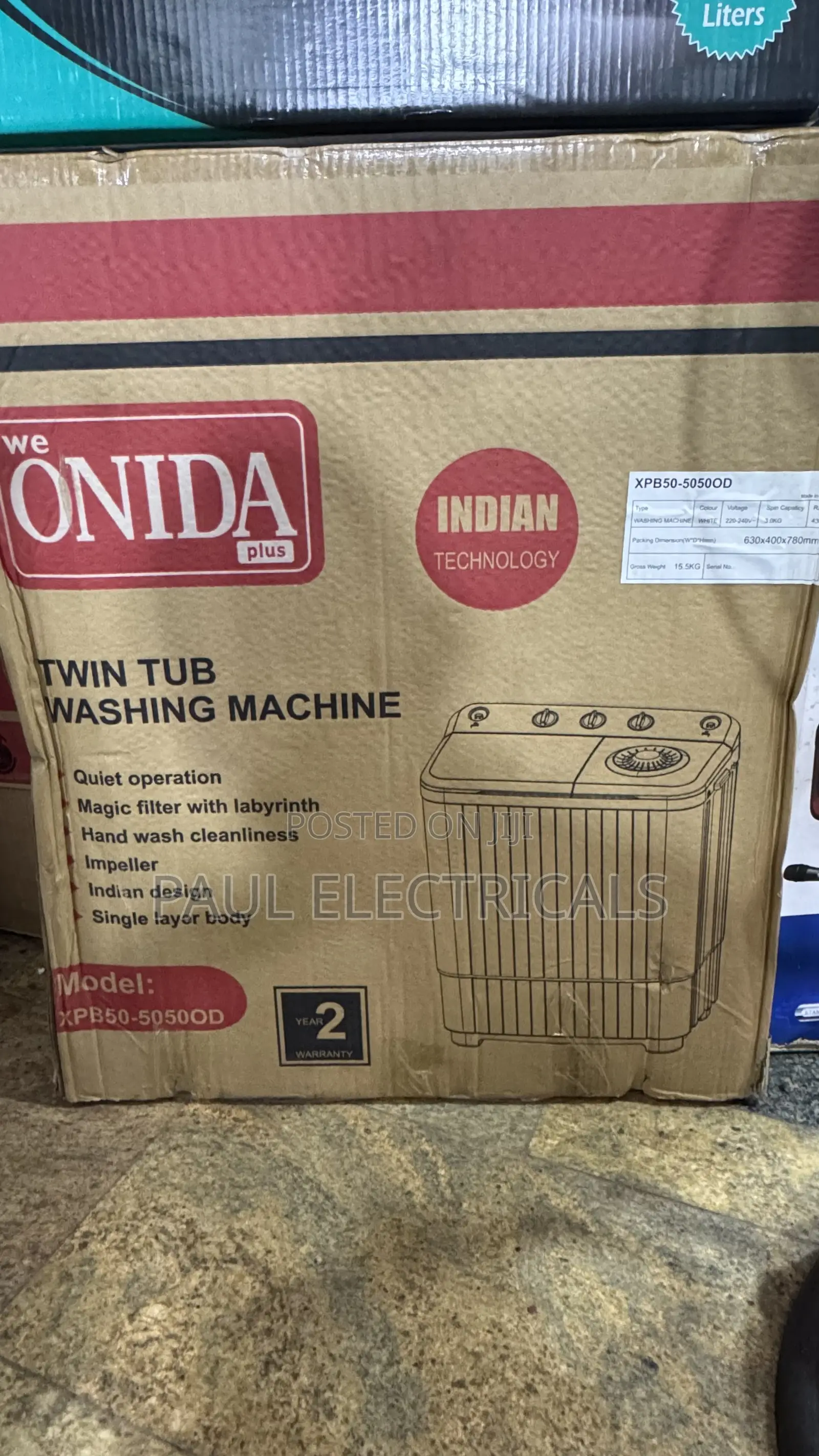 Onida 5kg Washing Machine Twin Tub