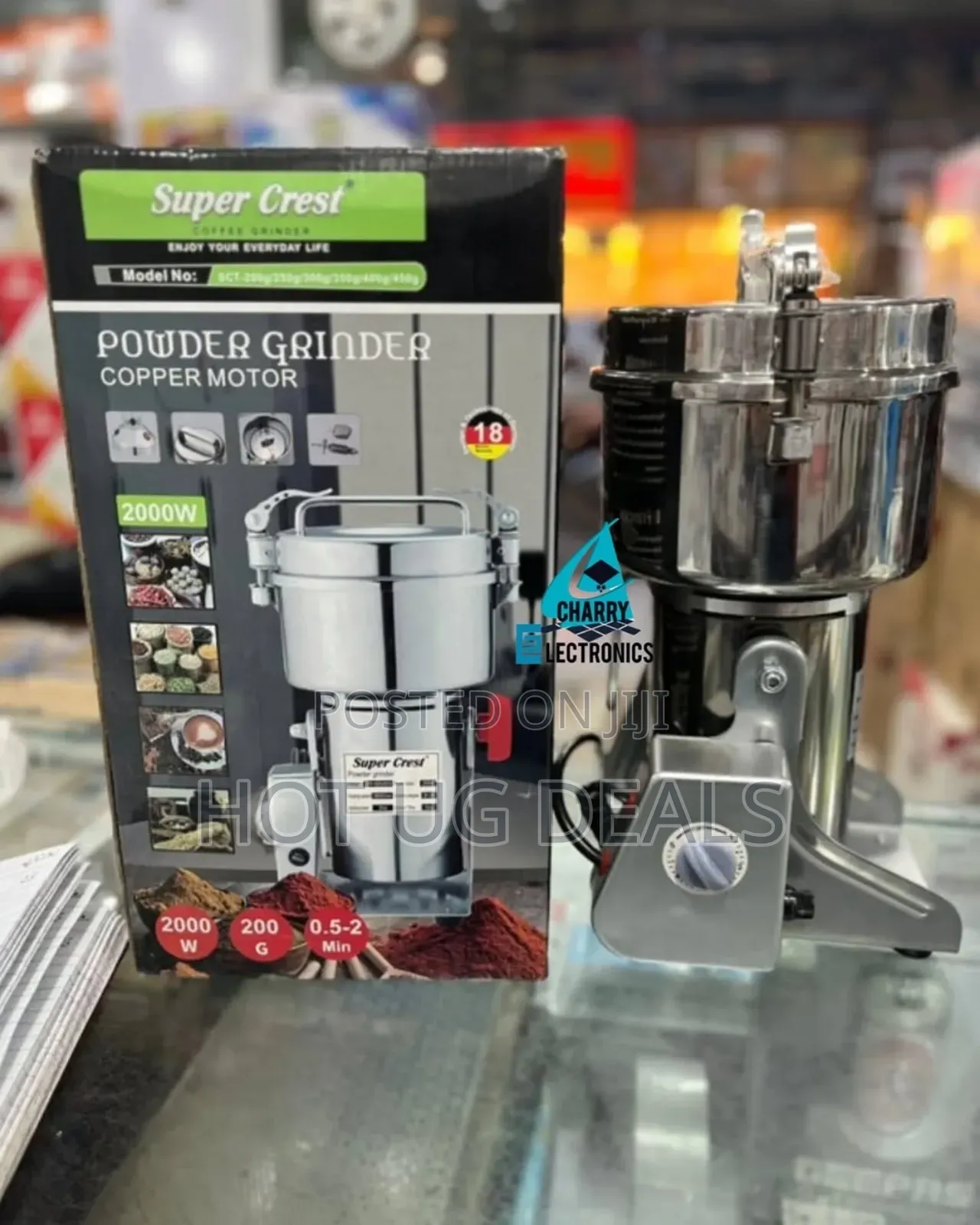 200g Commercial Electric Grain & Spice Powder Mill Grinder