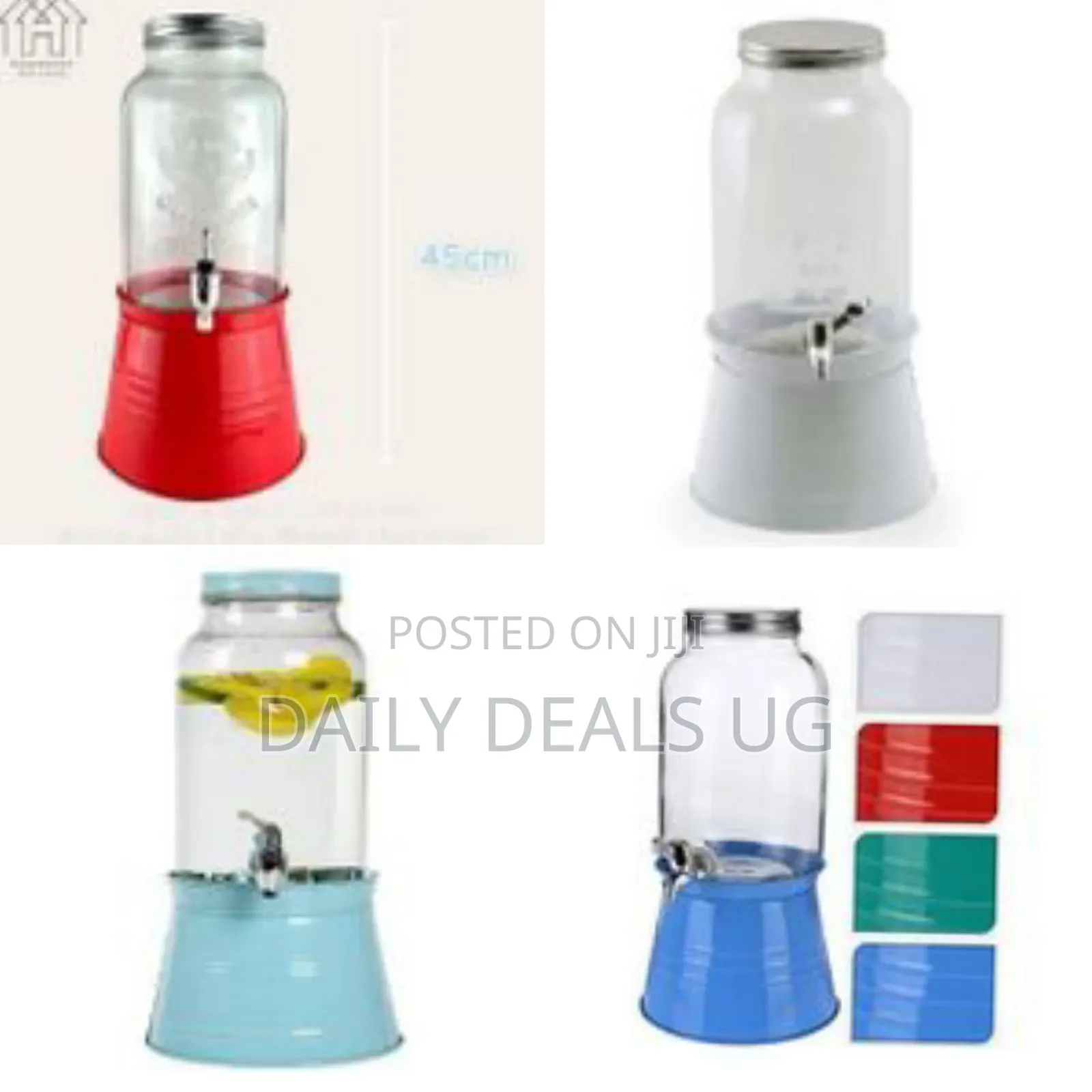 8l Jumbo Carafe Glass Beer Tower Wine Cocktail Juice Dispenser Glass