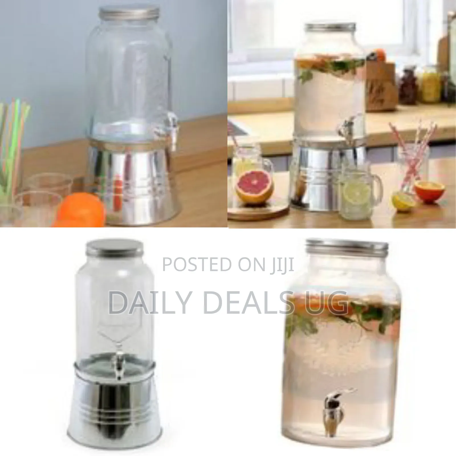 8l Jumbo Carafe Glass Beer Tower Wine Cocktail Juice Dispenser Glass