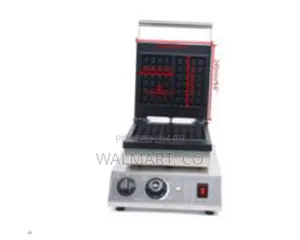 Commercial 2 PCS Non Stick Square Shaped 1500w Electric Waffle Maker