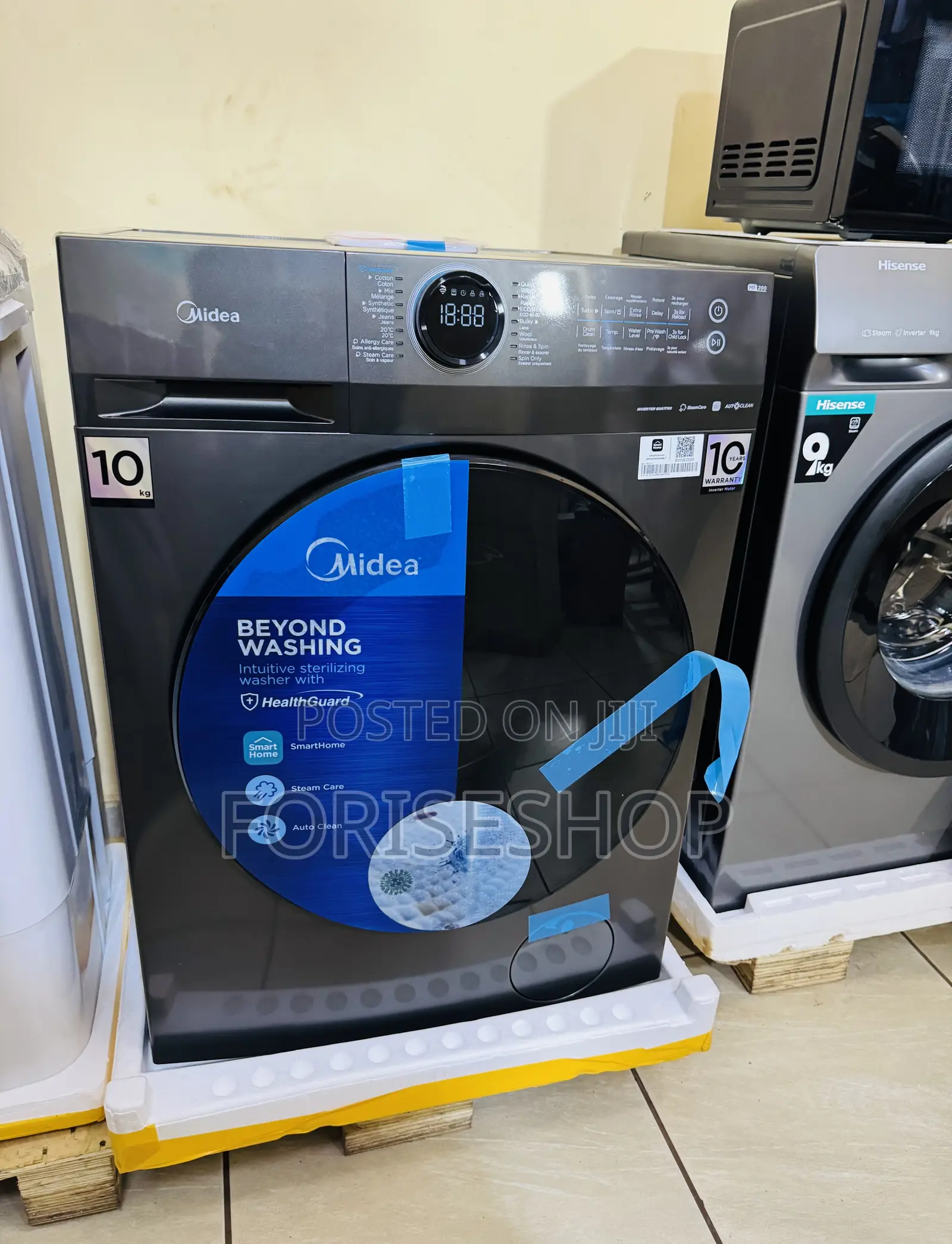 Midea Washing Machine 10kgs With Wifi 10yr Warranty