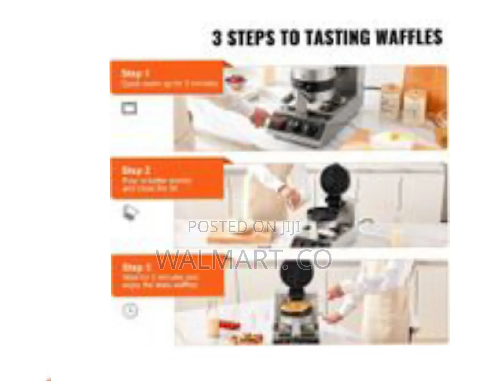 Commercial Waffle Maker 1 Piece Per Batch 1300w Round Waffle Iron
