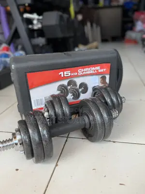 Dumbbell Set of 15 Kg Box Black