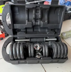 Dumbbell Set of 15 Kg Box Black
