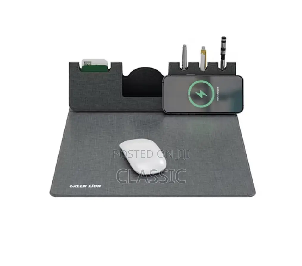 Green Lion Mouse Pad Wireless Charger