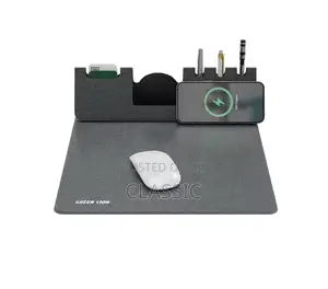 Green Lion Mouse Pad Wireless Charger
