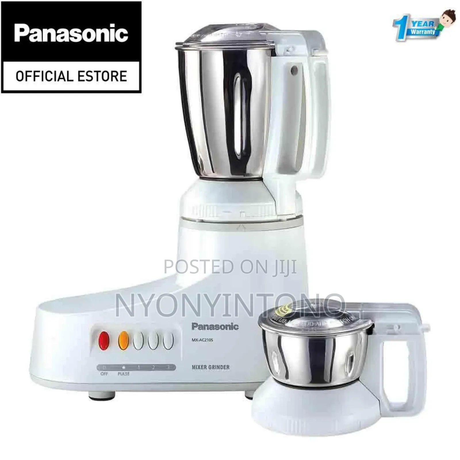 Panasonic 1000w Stainless Steel Blender and Grinder Mxac210